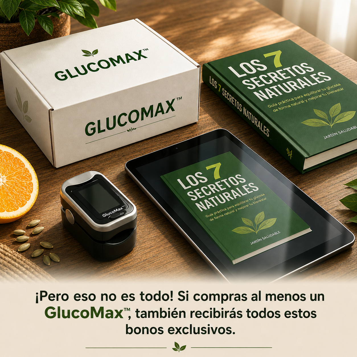 GlucoMax™ 3 en 1 - Medidor de Glucosa Sin Dolor + Colesterol + Presión Arterial + Oxígeno + ENVÍO GRATIS