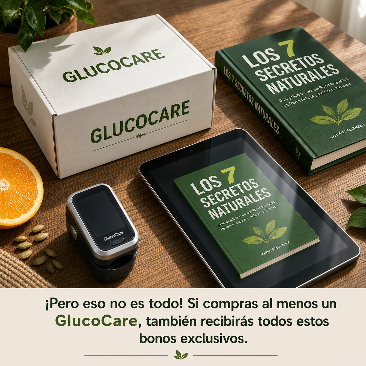 GlucoCare™ 3 en 1 - Medidor de Glucosa Sin Dolor + Colesterol + Presión Arterial + Oxígeno + ENVÍO GRATIS